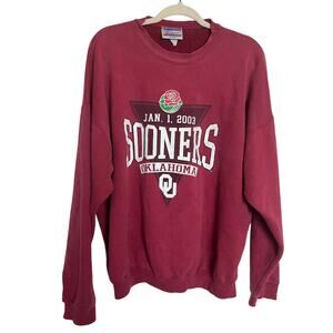 Sooners Oklahoma Vintage Hanes Ultimate Cotton Sweatshirt Large